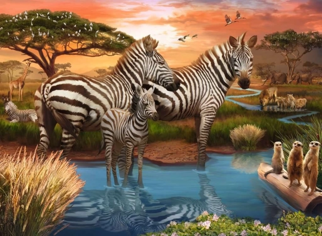 Puzzle Zèbres 500 pièces