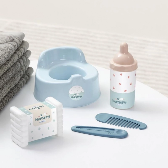 Kinderbedje met accessoires voor poppen