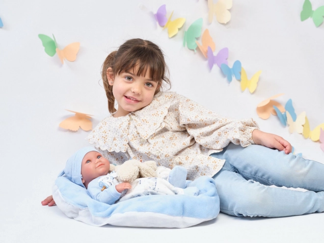 Llorens 73807 NIEUW GEBOREN JONGEN - realistische pop baby met volledig vinyllichaam - 40 cm