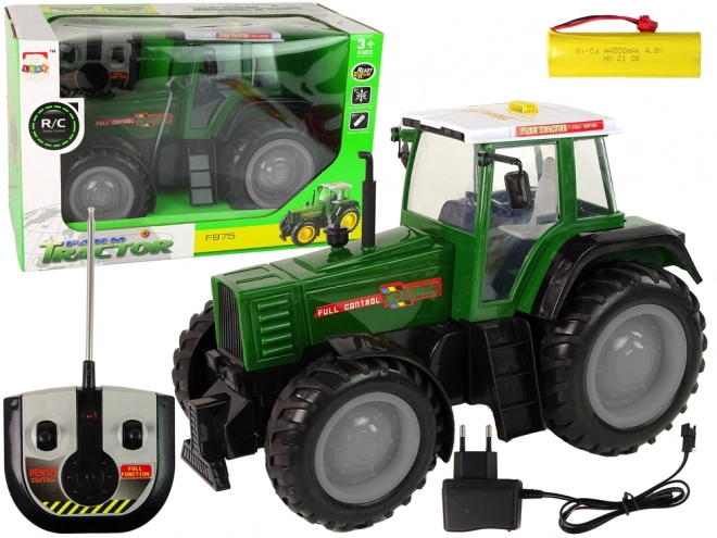 Groen-Zwarte R/C tractor op afstandsbediening 38 cm