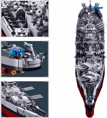 Jeu de construction Sluban Cuirassé USS Missouri 1:350