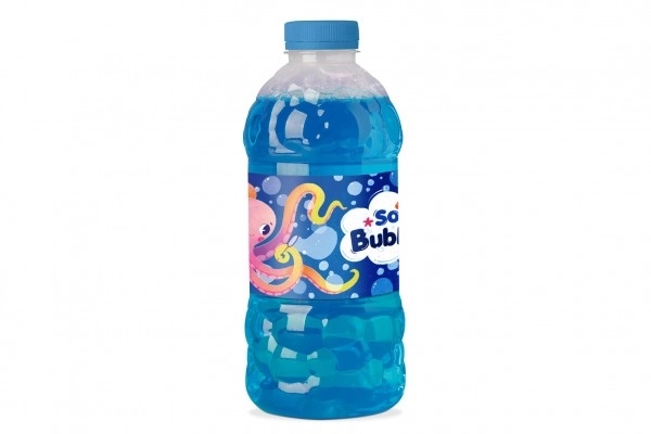Navulling voor bellenblaas 1 liter Octopus in plastic fles