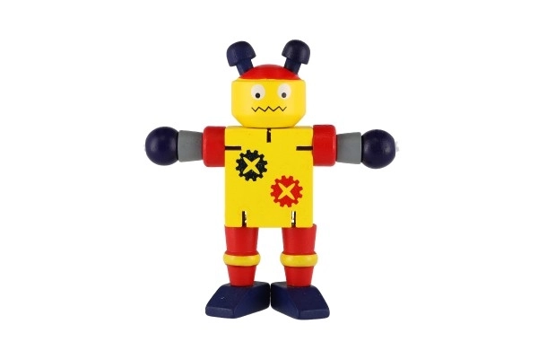 Robot hout 12cm vanaf 18 maanden - 1 stuk