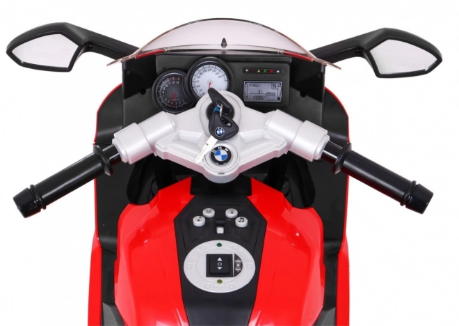 Kinder motorfiets BMW K1300S op batterij rood
