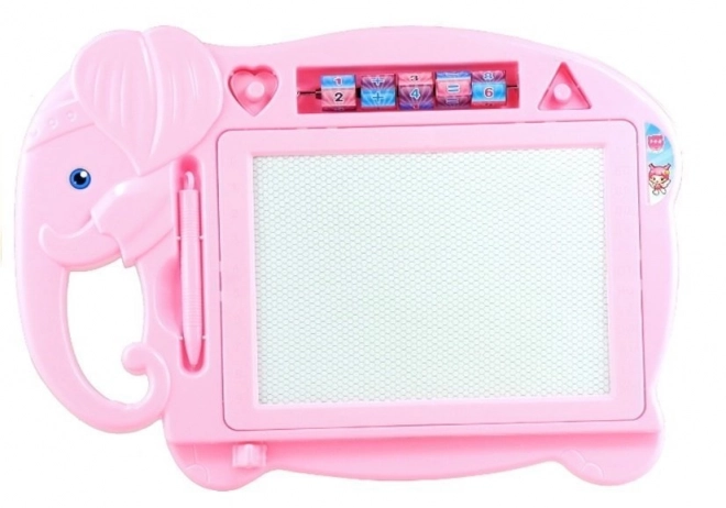 Magneetbord Olifant Stempel Roze