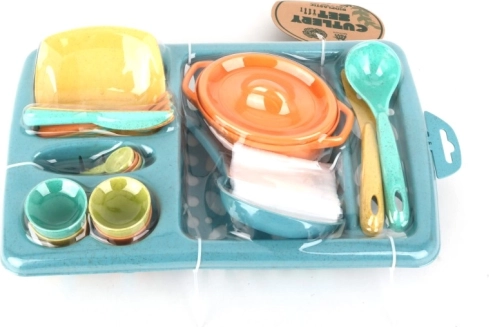 Ökologisches Kindergeschirr-Set aus Weizenmaterial