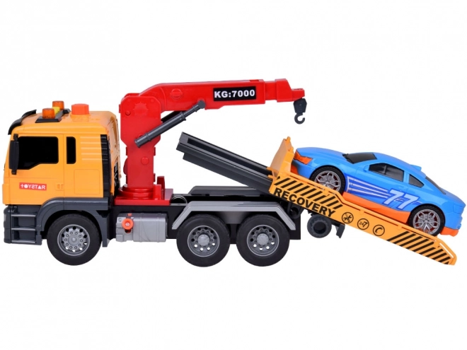 Jouet voiture avec dépanneuse avec lumière et son SUPER mobile grue HDS
