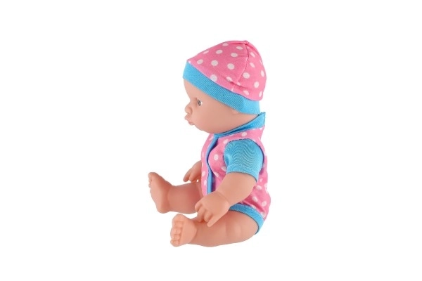 Bébé/bébé corps rigide plastique 25 cm à pile avec son 3 types dans une pochette plastique 13x28x7cm
