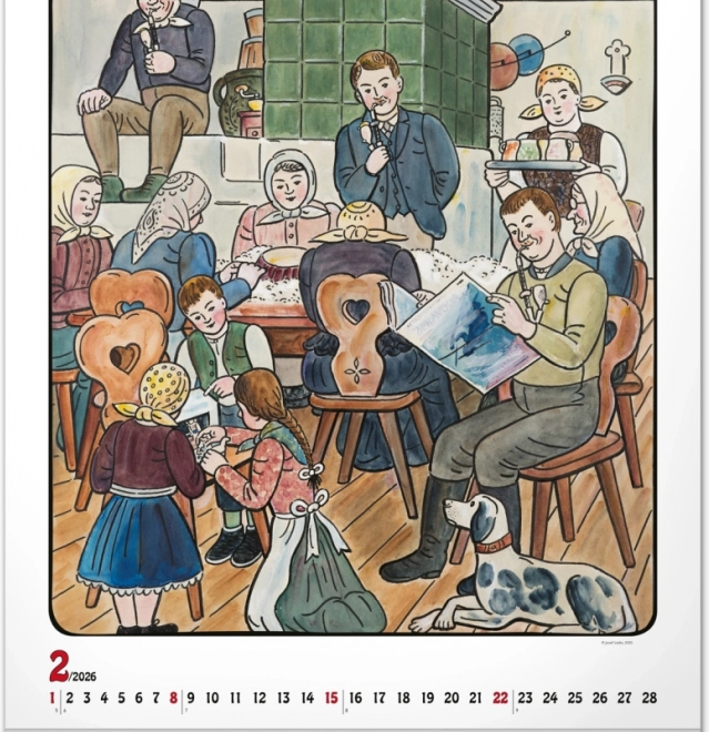 muurkalender Josef Lada 2026
