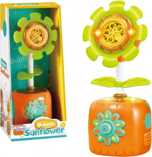 interactieve zonnebloem-bellenblazer WOOPIE