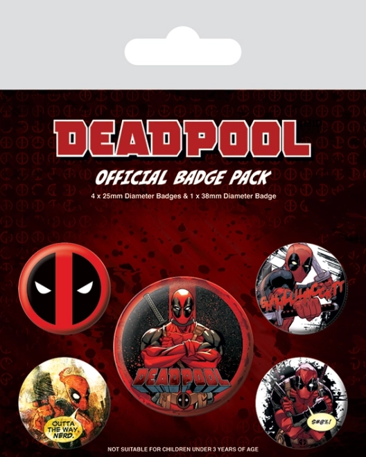 Set de badges Deadpool