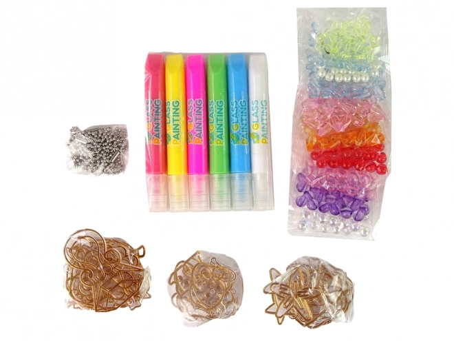 DIY Jewelry Making Kit with Markers and Beads