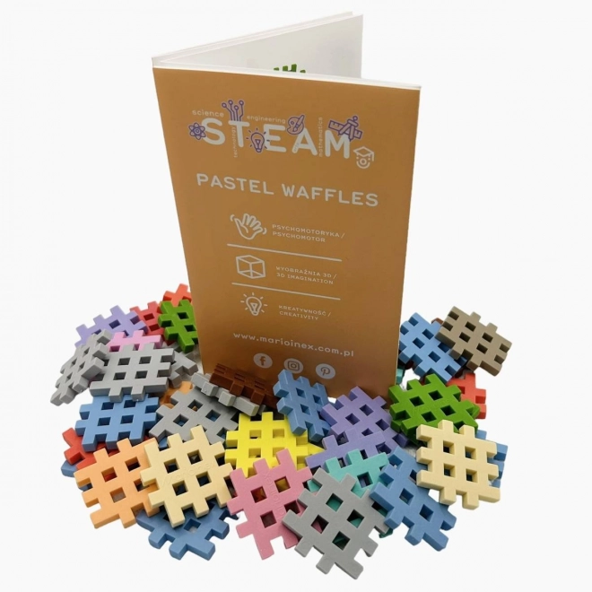 Constructieblokjes Waffle mini pastel 500 stuks