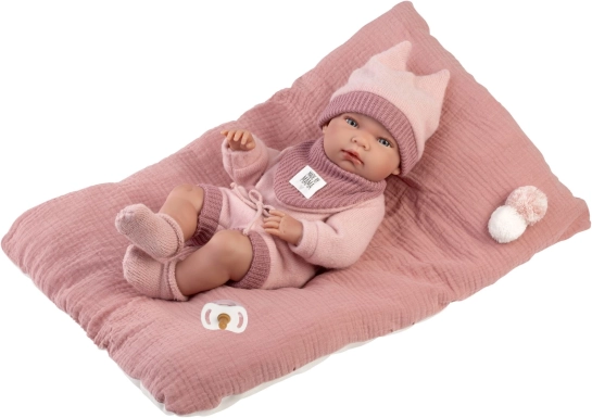 Realistische babypop New Born Meisje met volledig vinyl lichaam 40 cm