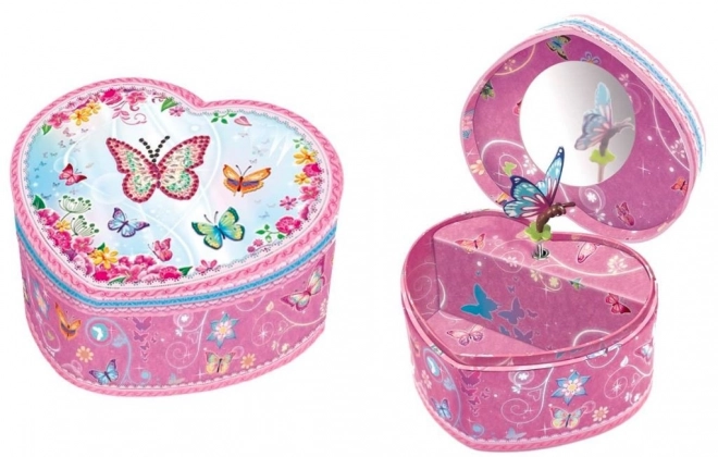 Pecoware muziekdoos hart - Vlinders