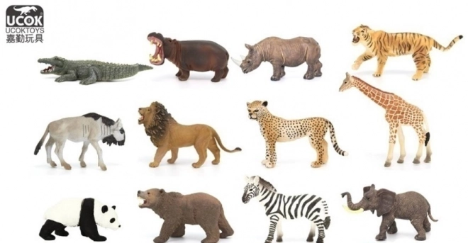 Dierfiguur wilde dieren 12 cm