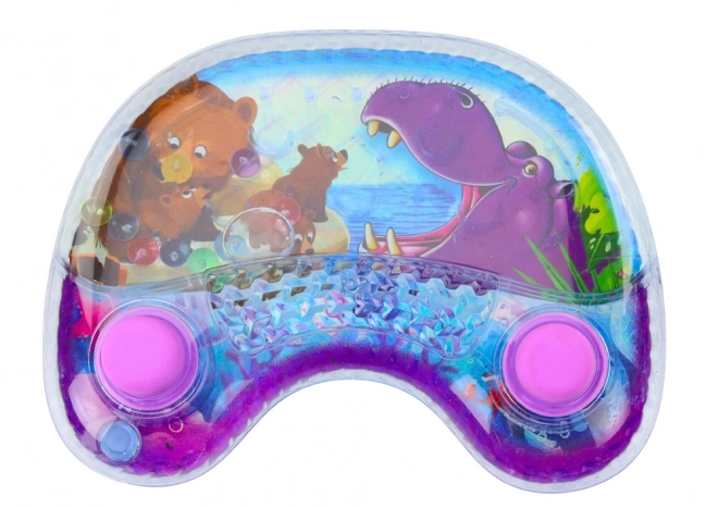 Buntes Wasserspiel mit Tierbildern