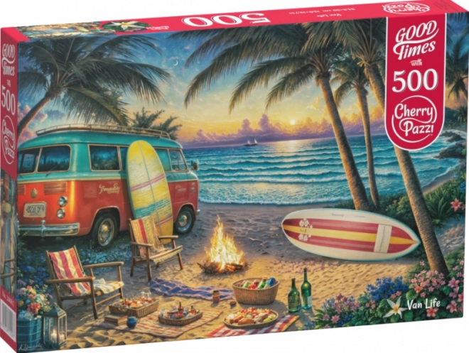Puzzel Leven in een caravan 500 stukjes