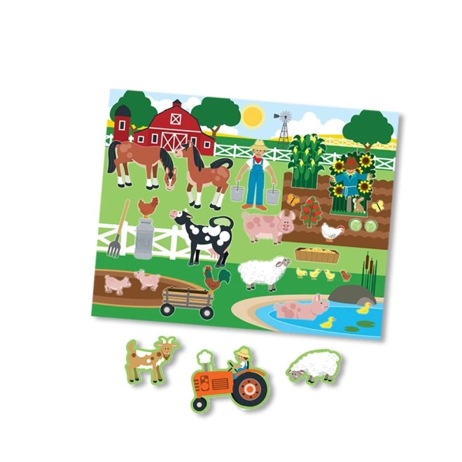 Herbruikbare stickers met landschapsmotieven