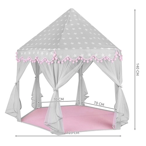 Kinder grijs-roze tent Kruzzel 23476