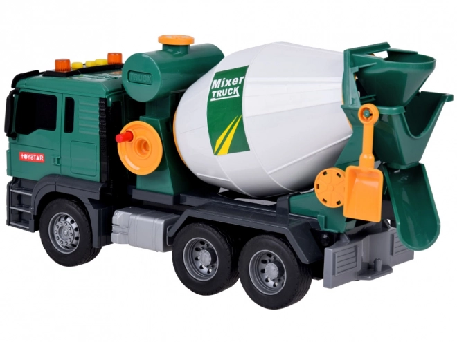 Rotating Drum Cement Mixer Toy with Sound Effects