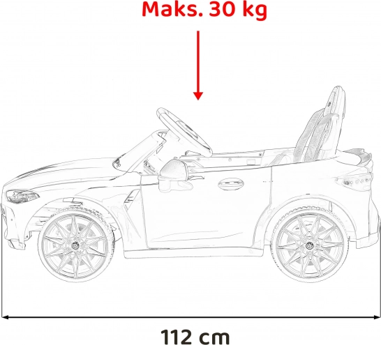 Voiture électrique pour enfants BMW M4 – Blanc