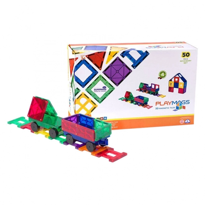 Magnetische bouwset 3D trein Playmags