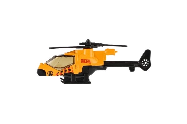 Metalen en plastic helikopter voor kinderen 10 cm