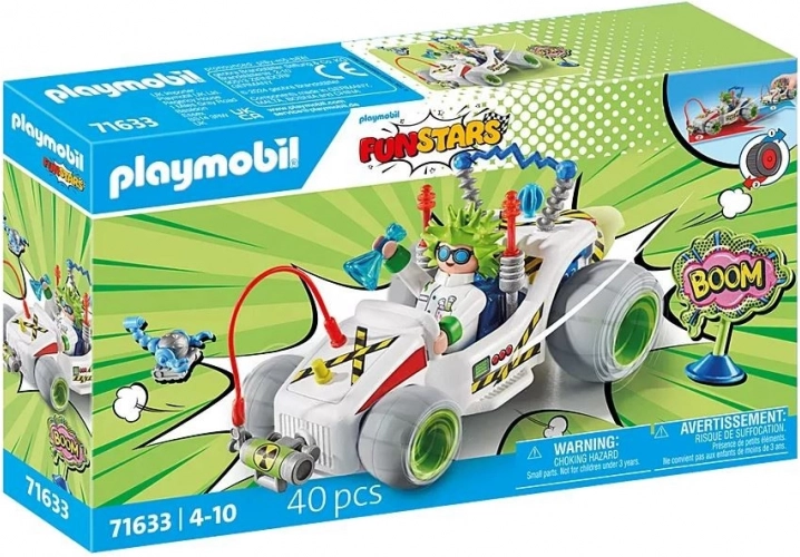 Playmobil Funstars Racing: Professor mit Gokart und Zubehör