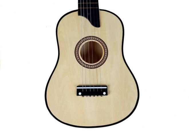 Wooden Guitar with Pick - Cream