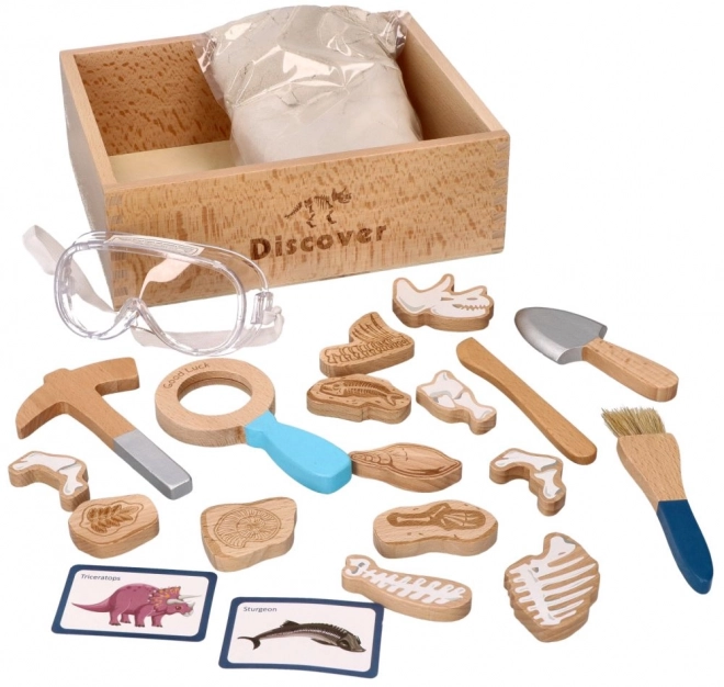 Archeologische set voor kinderen met kinetisch zand