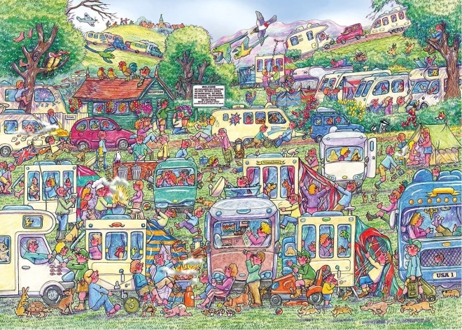 Puzzel Chaos caravans 1000 stukjes
