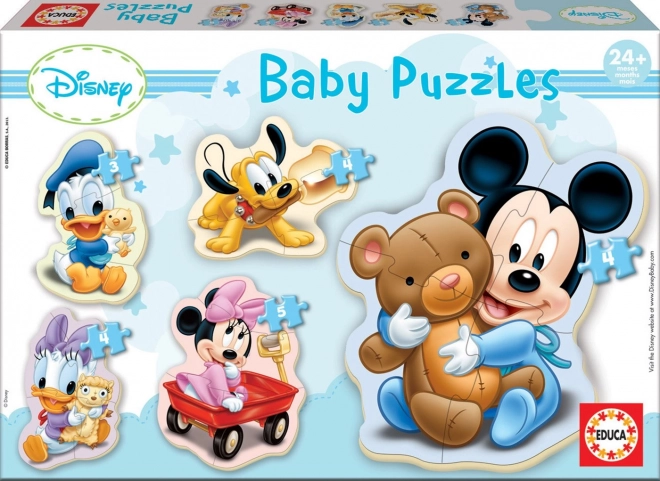EDUCA Baby puzzle Bébés Disney 5-en-1 (3-5 pièces)