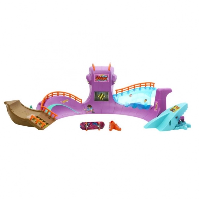 Hot Wheels Skate Octopark met fingerboard en schoenen