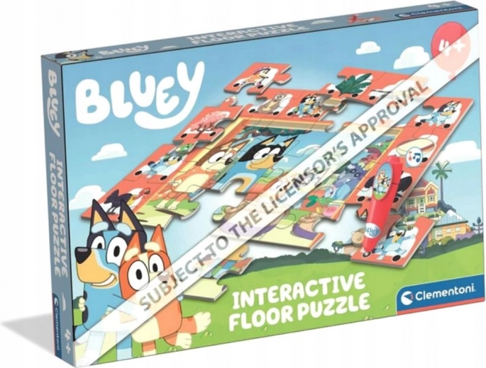 Puzzle de sol avec stylo interactif Bluey 24 pièces