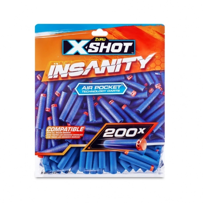 X-Shot Insanity schuimkogels 200 stuks