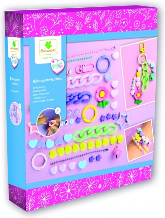 Creatieve sieradenset - Vrolijke kleurrijke armbanden en hangers