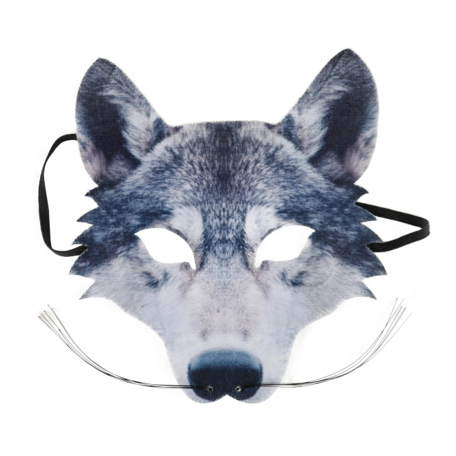 Wolfmasker met snorharen voor kinderen