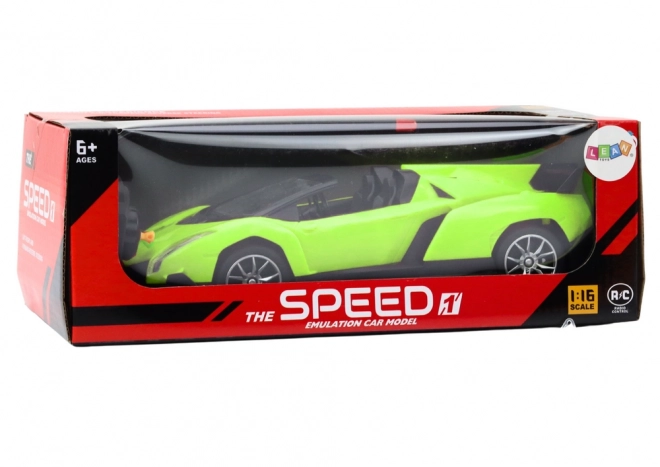 Grünes ferngesteuertes Sportauto 1:18