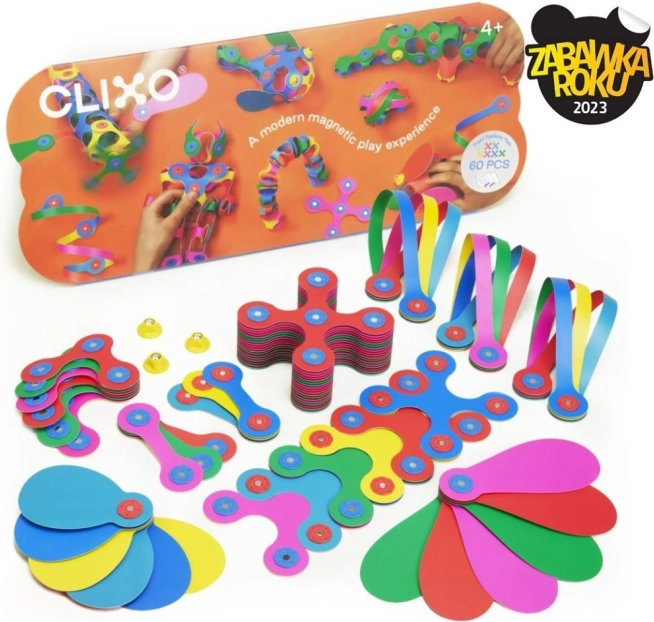 Clixo Super Rainbow jeu de construction magnétique 60 pièces