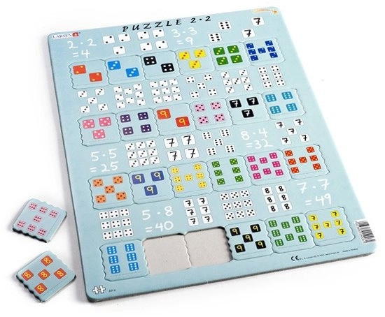 Larsen Wissenschaftliches Puzzle Multiplikation mit Würfeln