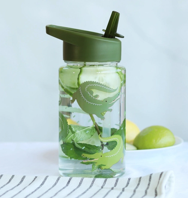 A Little Lovely Company Drinking bottle – Crocodile