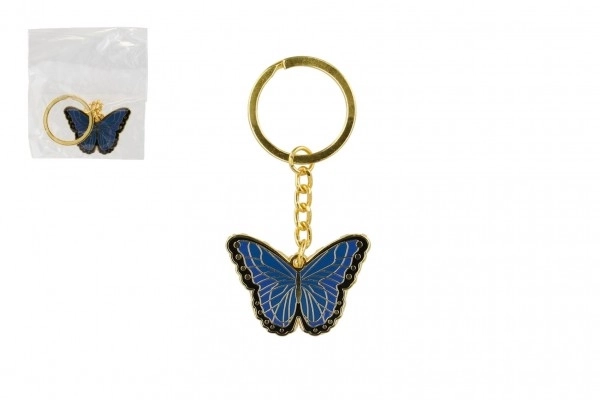 Metalen sleutelhanger Vlinder