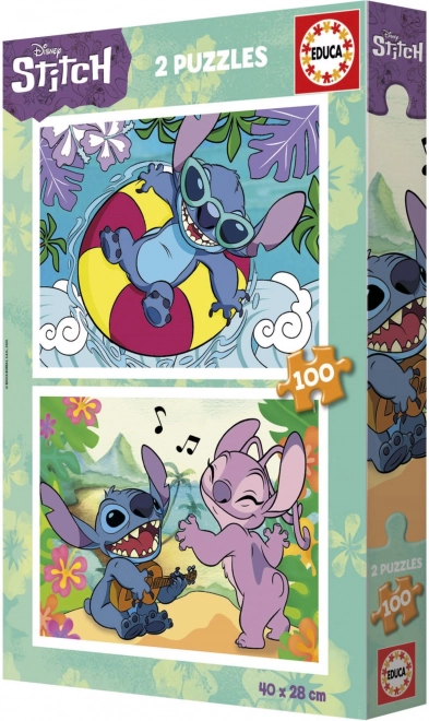 Educa puzzel Stitch 2x100 stukjes