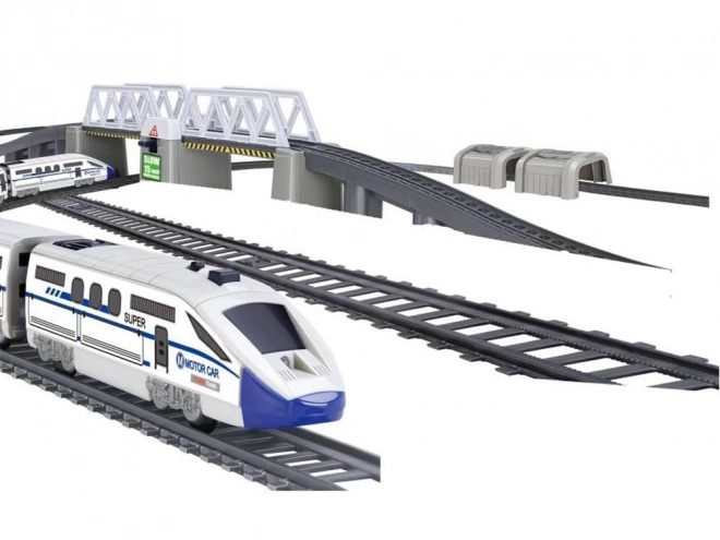 Elektrische persoonlijke trein met lange rails