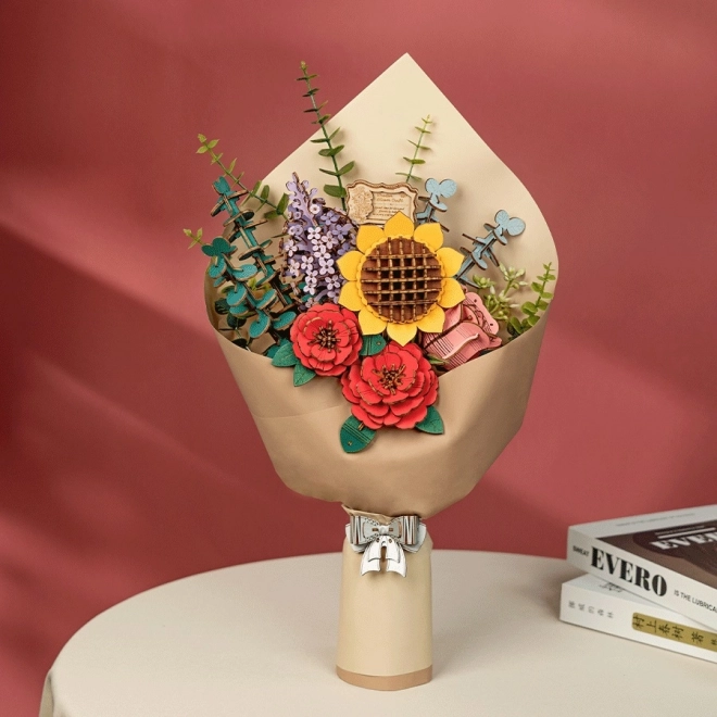 Wooden 3D Puzzle Flower Bouquet Rowood