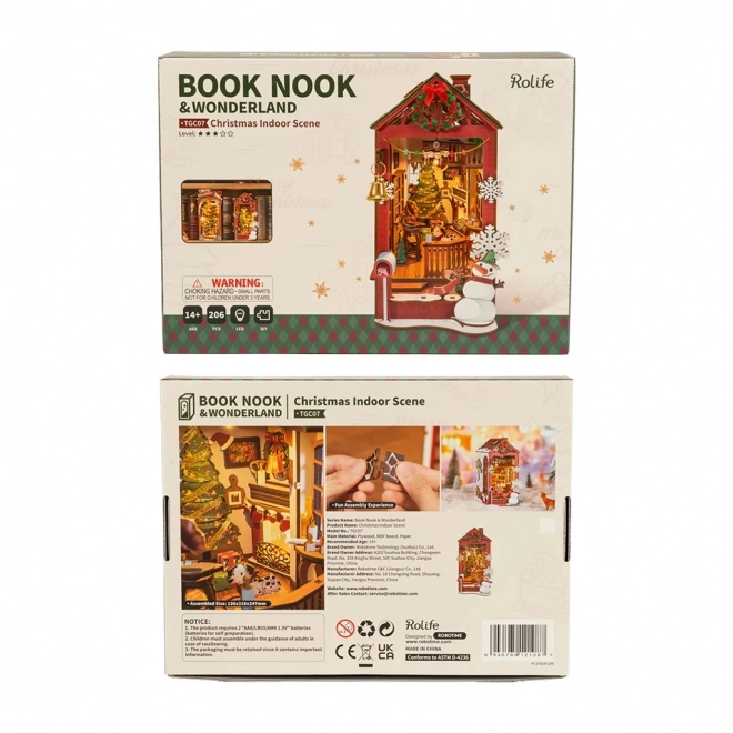 Weihnachtlicher Buchstütze 3D-Puzzle