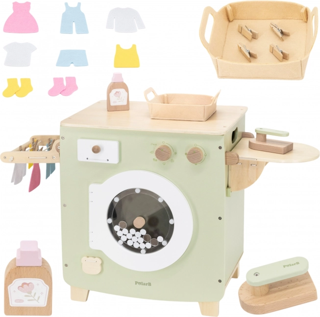VIGA PolarB machine à laver en bois avec ensemble d’accessoires