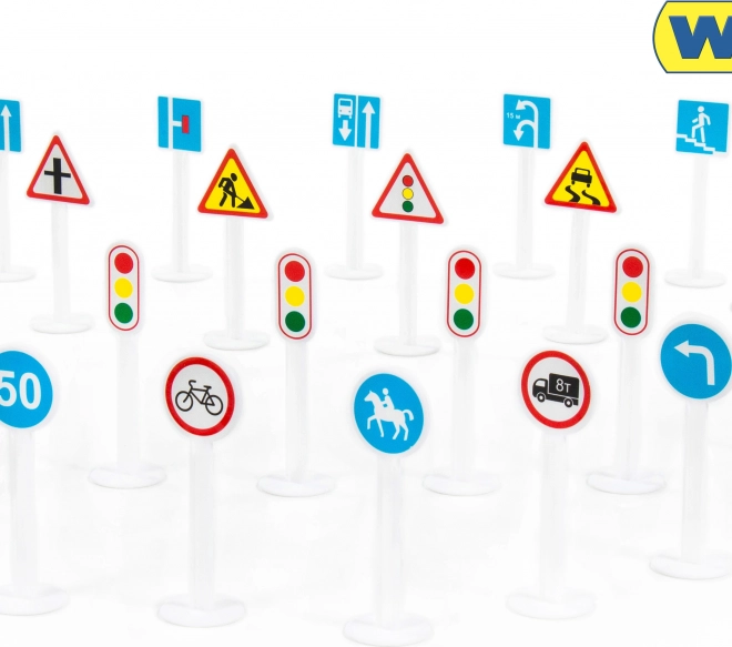 Set verkeersborden 20 stuks