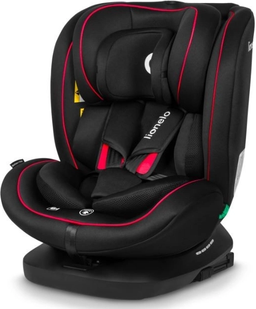 Lionelo children's car seat Bastiaan i-Size 40-150 cm, black and red